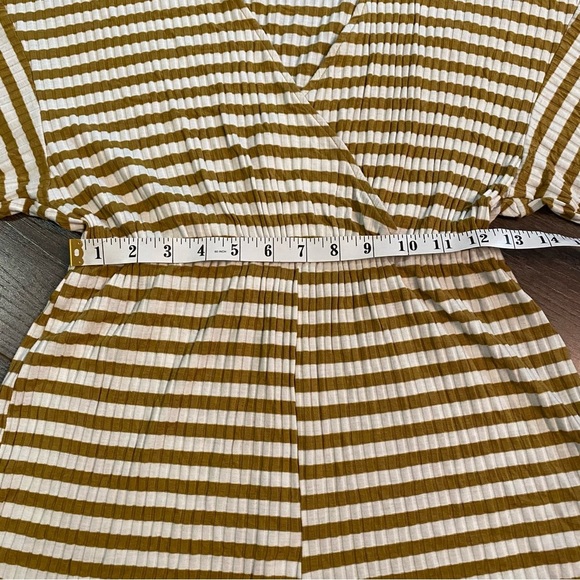 Urban Outfitters romper rib knit maize surplus stripe romper medium - Picture 8 of 13